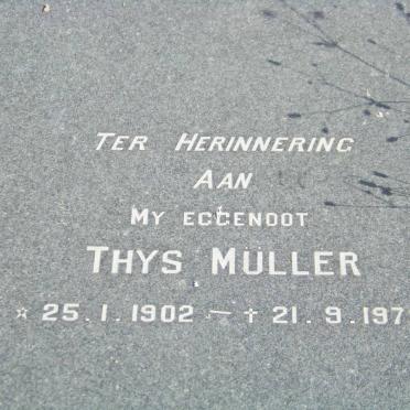 MÜLLER Thys 1902-1978