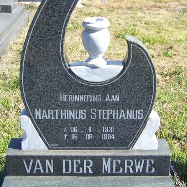 MERWE Marthinus Stephanus, van der 1931-1994