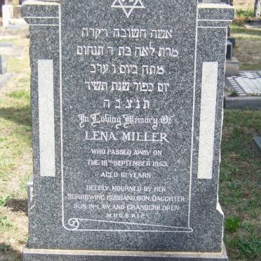 MILLER Lena -1953