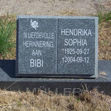 MÜLLER Hendrika Sophia 1925-2004