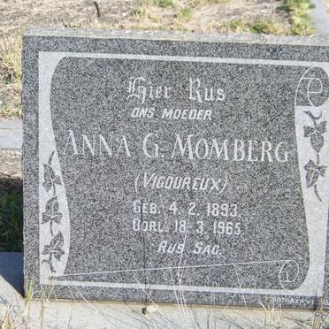 MOMBERG Anna G. nee VIGOUREUX 1893-1965