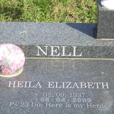 NELL Heila Elizabeth 1937-2009