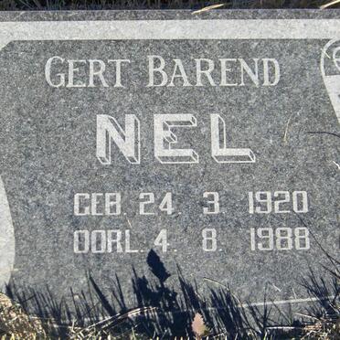 NEL Gert Barend 1920-1988