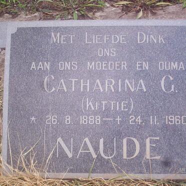 NAUDE Catharina G. 1888-1960