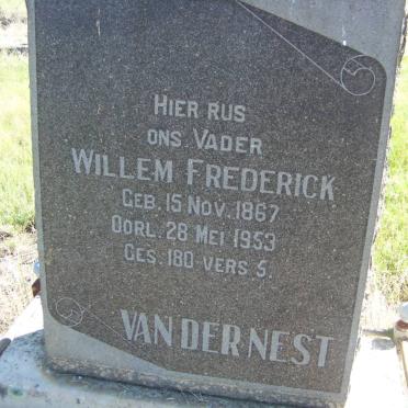 NEST Willem Frederick, van der 1867-1953