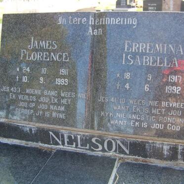 NELSON James Florence 1911-1993 &amp; Erremina Isabella 1917-1992