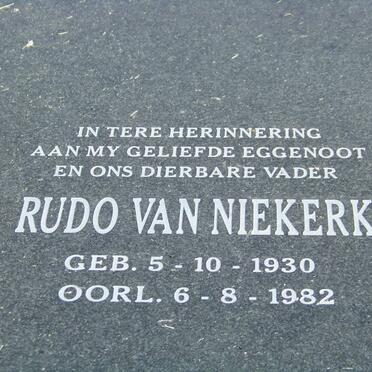 NIEKERK Rudo, van 1930-1982