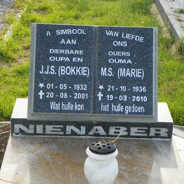 NIENABER J.J.S. 1932-2001 &amp; M.S. 1936-2010