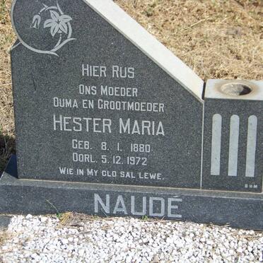 NAUDE Hester Maria 1880-1972