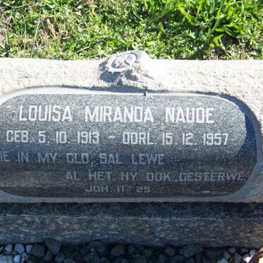 NAUDE Louisa Miranda 1913-1957