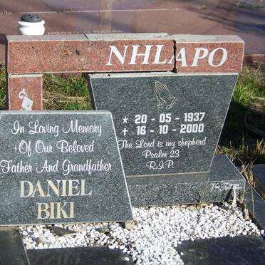 NHLAPO Daniel Biki 1937-2000