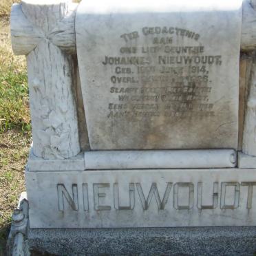 NIEUWOUDT Johannes 1914-1926