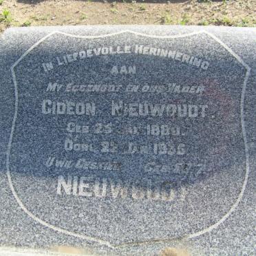 NIEUWOUDT Gideon 1880-1935