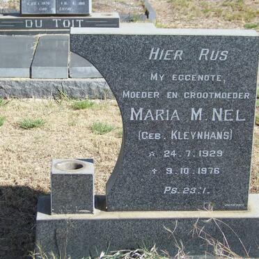 NEL Maria M. nee KLEYNHANS 1929-1976