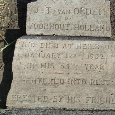 OLDEN J.T., van -1902