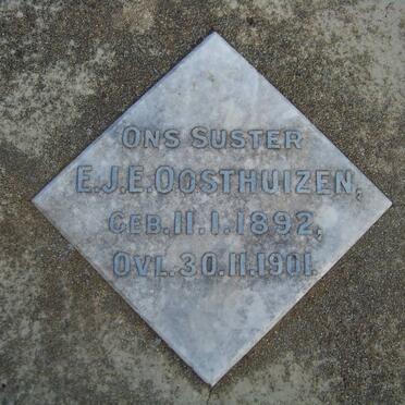 OOSTHUIZEN E.J.E. 1892-1901