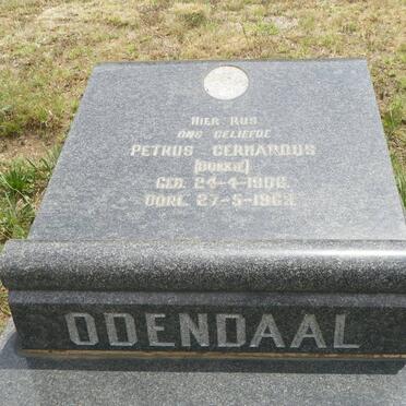 ODENDAAL Petrus Gerhardus 1906-1963