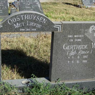 OOSTHUYSEN Mattheus H. 1915-1990 &amp; Gertrude W. KRAUSE 1912-1991 _2