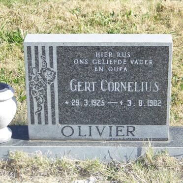 OLIVIER Gert Cornelius 1925-1982