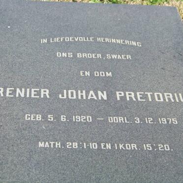 PRETORIUS Renier Johan 1920-1975