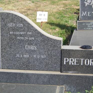 PRETORIUS Chris 1909-1971
