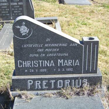 PRETORIUS Christina Maria 1909-1992