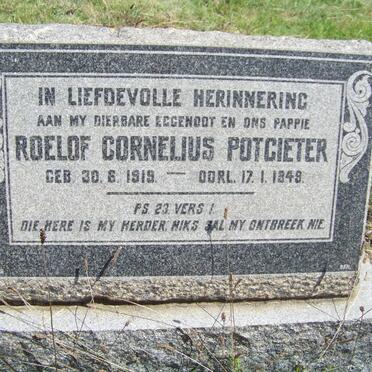 POTGIETER Roelof Cornelius 1919-1949