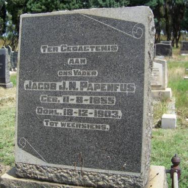 PAPENFUS Jacob J.N. 1855-1903