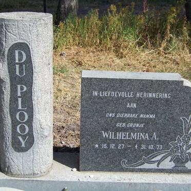 PLOOY Wilhelmina A., du nee CRONJE 1927-1973