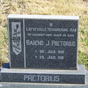 PRETORIUS Barend J. 1900-1982
