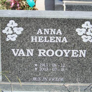 ROOYEN Anna Helena, van 1913-2003