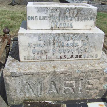 ROTHMANN Maria E. 1937-1939