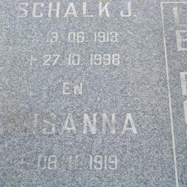 ROUX Schalk J., le 1913-1998 &amp; Susanna 1919-2011