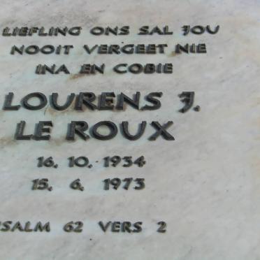 ROUX Lourens F., le 1934-1973