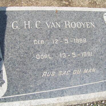 ROOYEN G.H.C., van 1888-1961