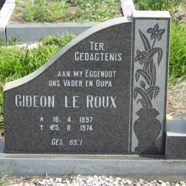 ROUX Gideon, le 1897-1974