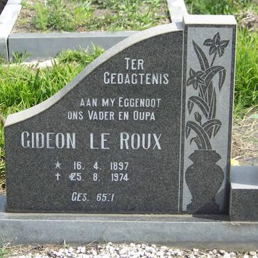 ROUX Gideon, le 1897-1974