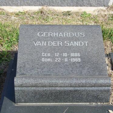 SANDT Gerhardus, van der 1886-1969