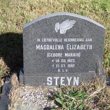STEYN Magdalena Elizabeth nee MARAIS 1922-1992