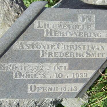 SMIT Antonie Christiaan Frederik 1871-1933