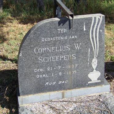 SCHEEPERS Cornelius W. 1897-1971