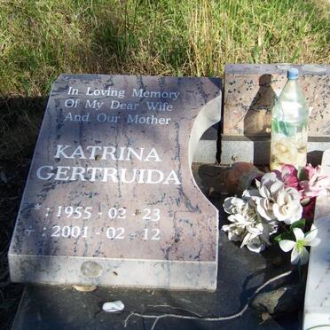 STADEN Katrina Gertruida, van 1955-2001