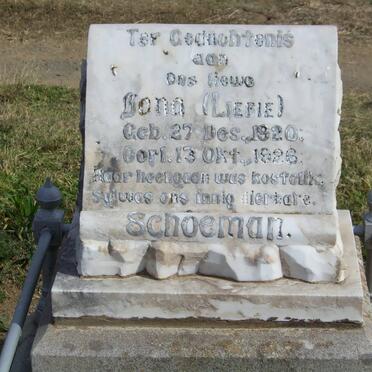 SCHOEMAN Iona 1920-1926