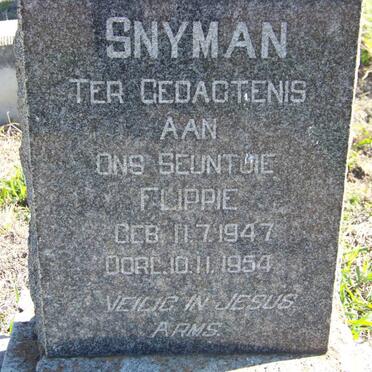 SNYMAN Flippie 1947-1954