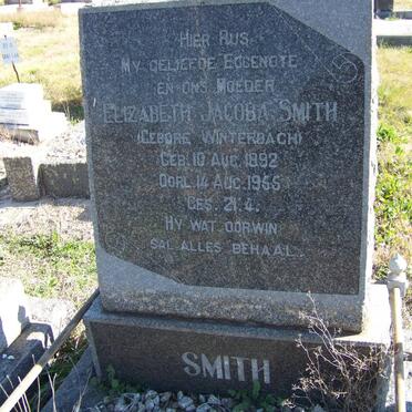 SMITH Elizabeth Jacoba nee WINTERBACH 1892-1955