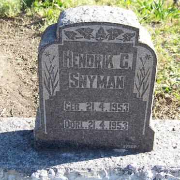 SNYMAN Hendrik G. 1953-1953
