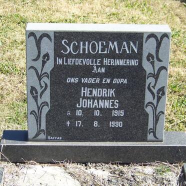 SCHOEMAN Hendrik Johannes 1915-1990