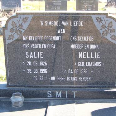 SMIT Salie 1925-1996 &amp; Nellie ERASMUS 1926-