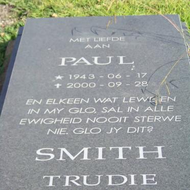 SMITH Paul 1943-2000 &amp; Trudie 1960-