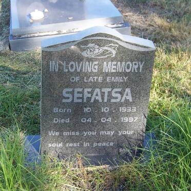 SEFATSA Emily 1933-1997